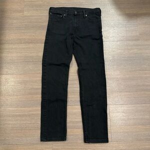 Levi’s 32x30 Men's Black Wash Denim Jeans Straight Relaxed Fit